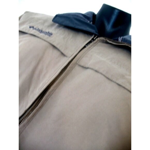 MENS Columbia Khaki Jacket Coat, Size L,  go by measurement - Picture 3 of 11